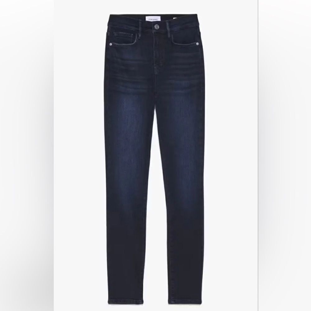 Frame Le High Skinny Dark Wash Jeans 27